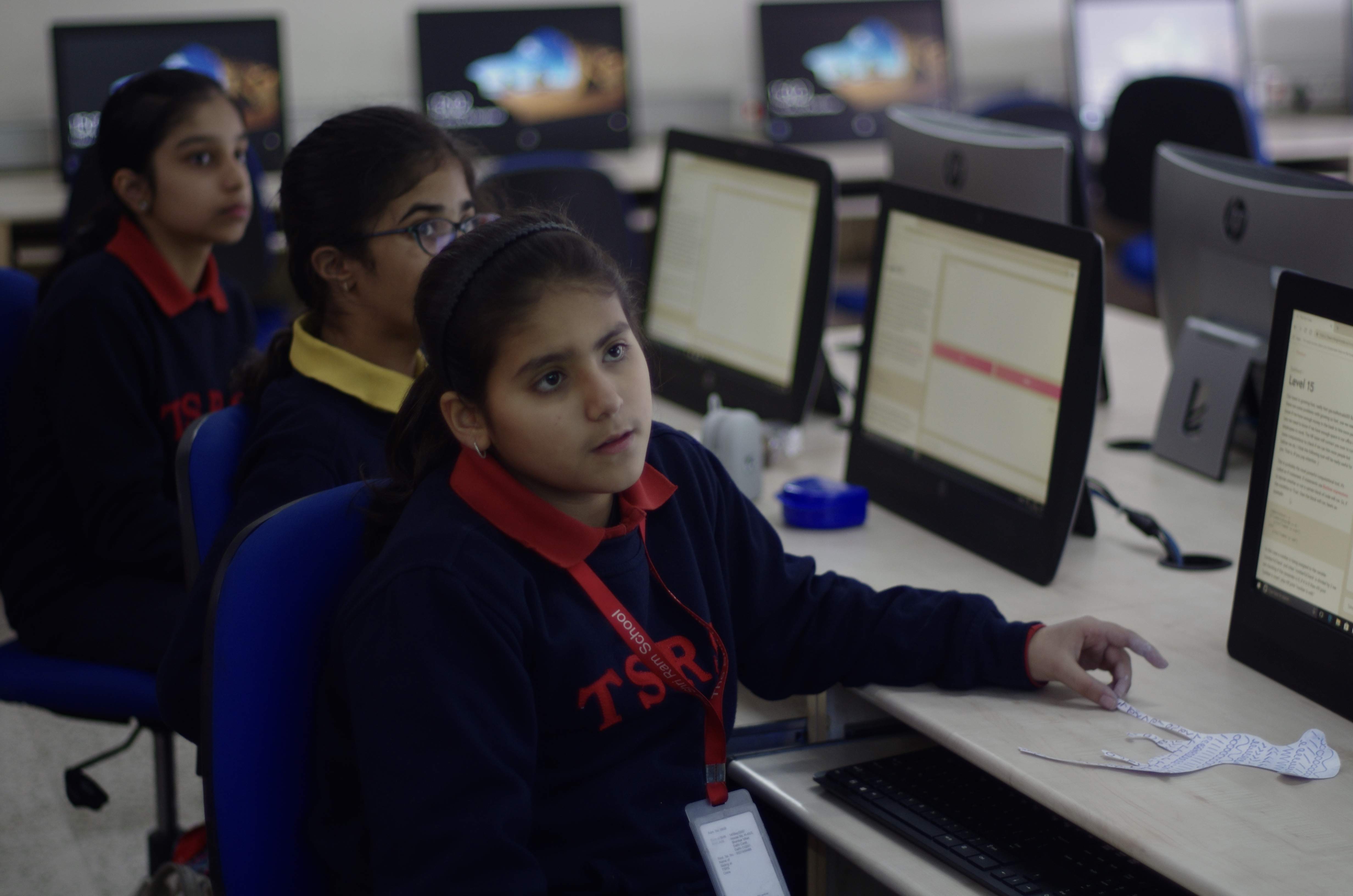 Girls attending the workshop